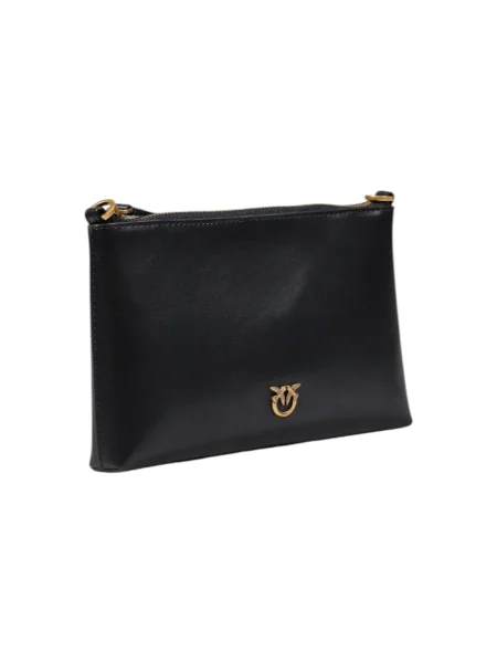 Rucsac Pinko fără toc din piele negru