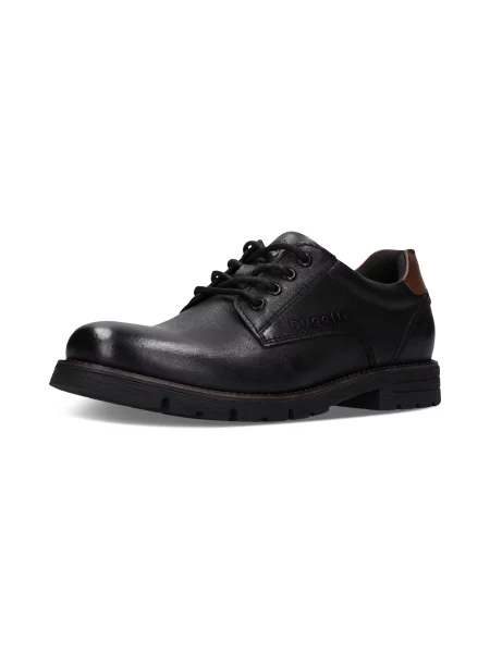 Bugatti Pantofi cu șireturi negru