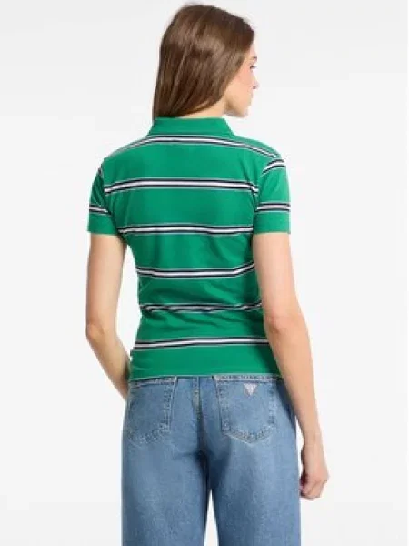 Guess Jeans Marškinėliai Classic Fit žalia