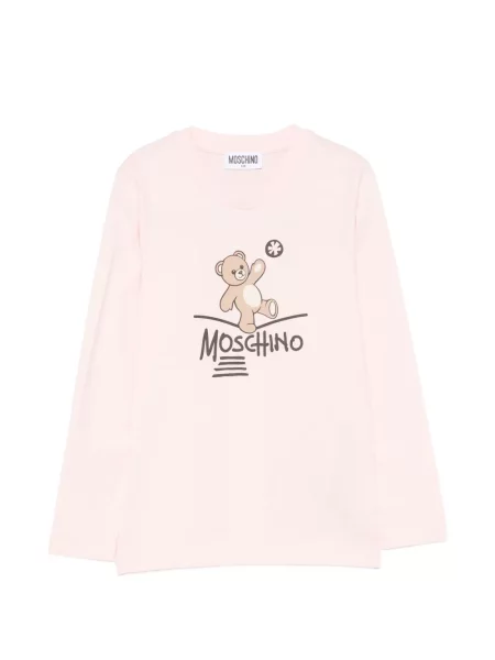 Koszulka dziecięca Moschino różowa