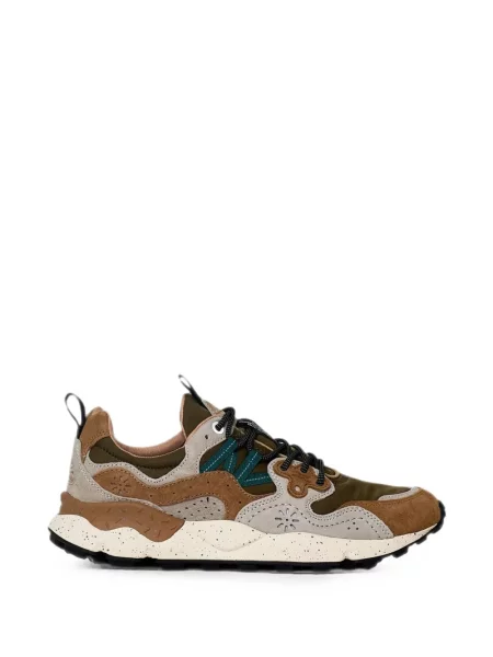 Sneakerși Flower Mountain cu model floral verde