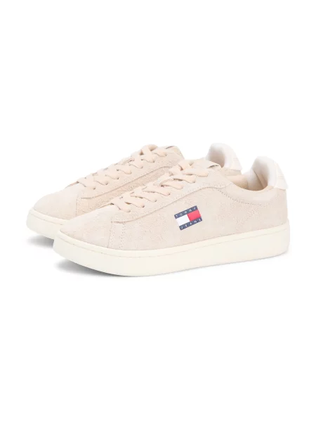 Tommy Jeans Sneakers Logo Suede Archive bej