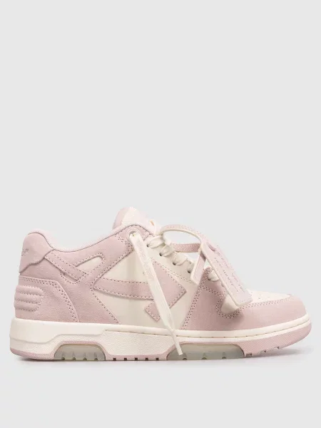 Шкіряні кросівки Out Of Office Off-white рожеві