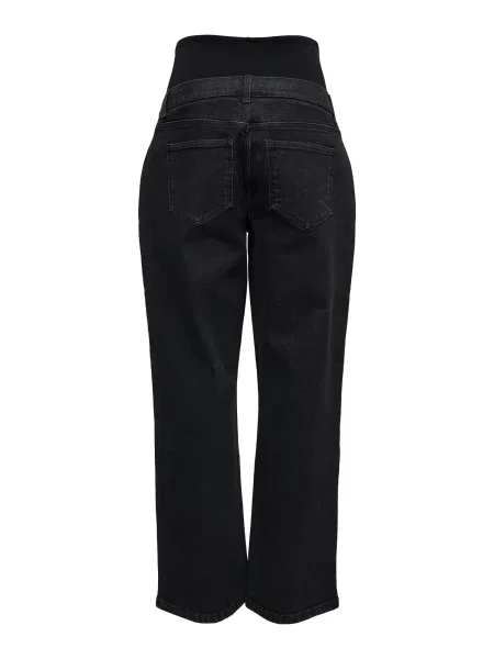 MAMALICIOUS Džínsy MLSOUL denim čierny