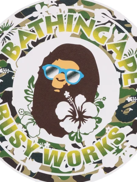 Tricou A Bathing Ape® cu imagine alb