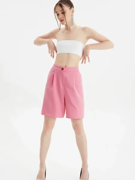 Pantaloni Trendyol roz