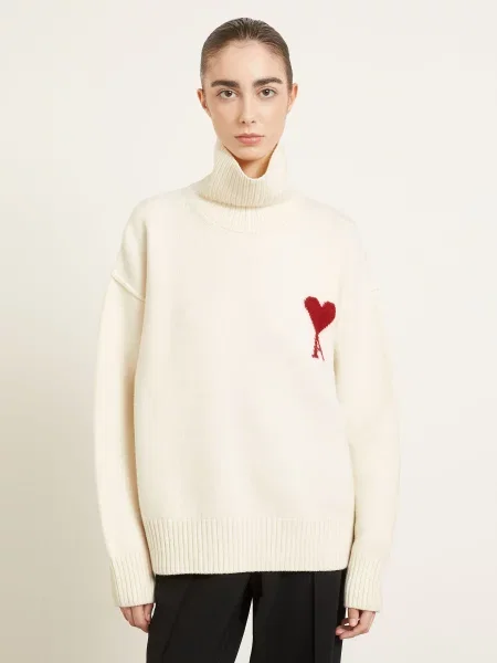 Ami Paris Golf weiss czerwony