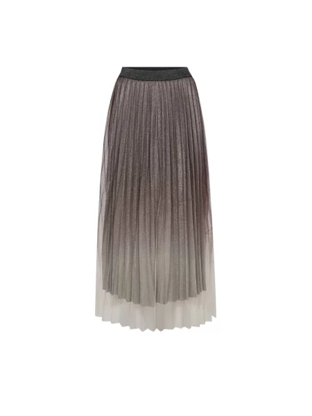 Spódnica midi Co'couture do kolan brązowa