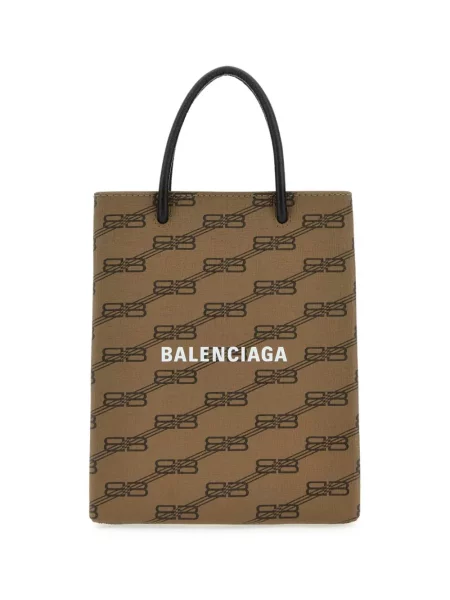 Geantă Balenciaga cu imagine maro