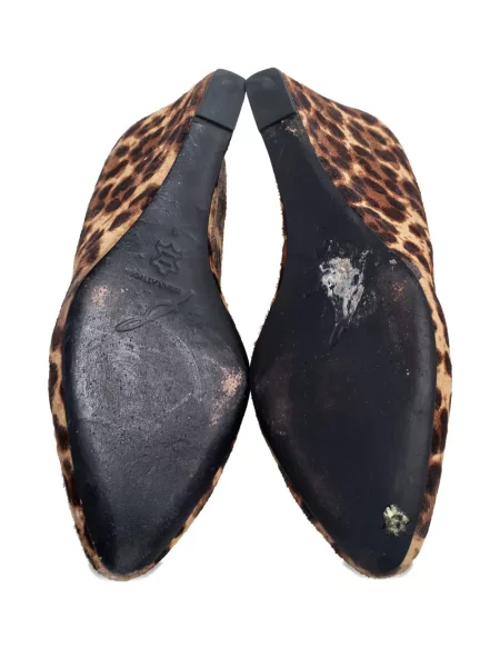 Γοβάκια Brian Atwood με τακούνι-σφήνα με σχέδιο με λεοπαρ μοτιβο καφέ