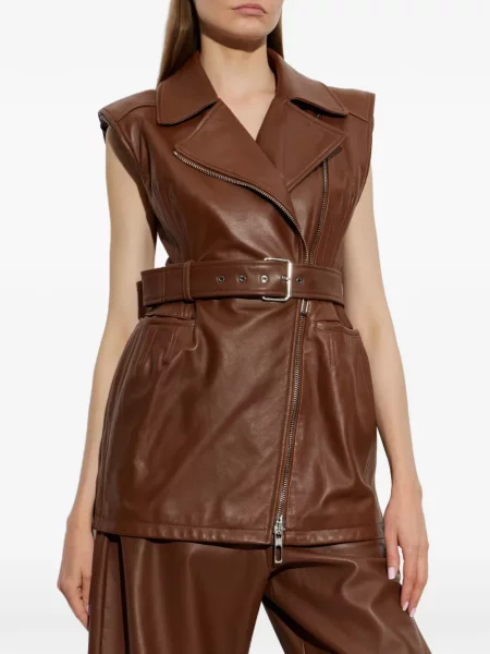 Cu centură vestă Sportmax maro