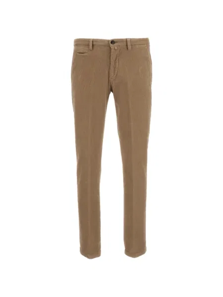 Pantaloni Briglia 1949 de catifea cord conici maro