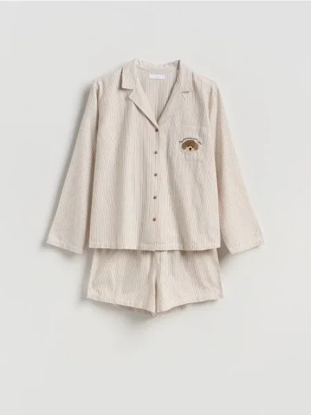 Reserved Pijama din două piese din bej