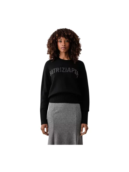 Sweter Patrizia Pepe wełniany czarny