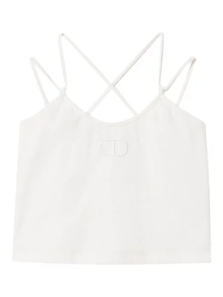 Top dziecięcy Twinset biały