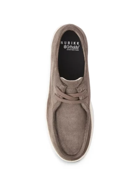 Sneakerși Nubikk din piele de căprioară maro