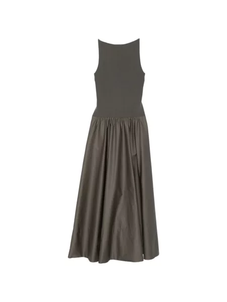 Rochie St. Agni cu spatele deschis verde