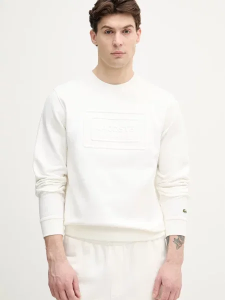 Lacoste hanorac bărbătesc din alb