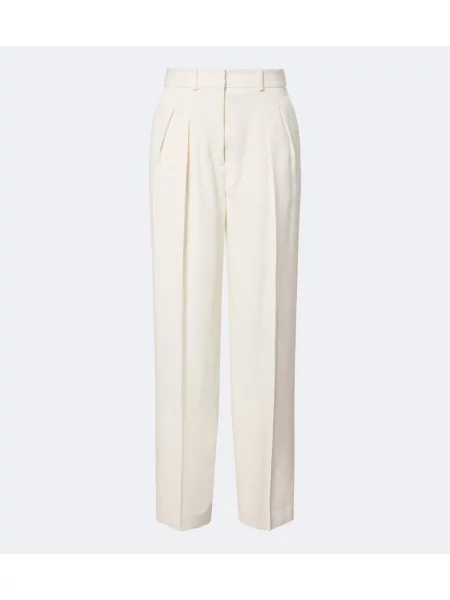 Pantaloni Loulou De Saison alb