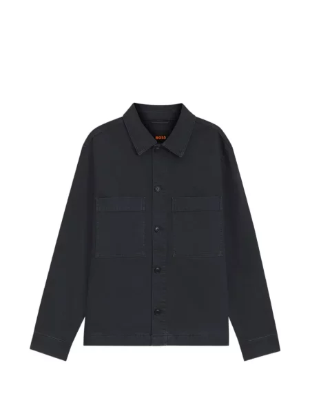Cămașă de blugi Boss stretch negru