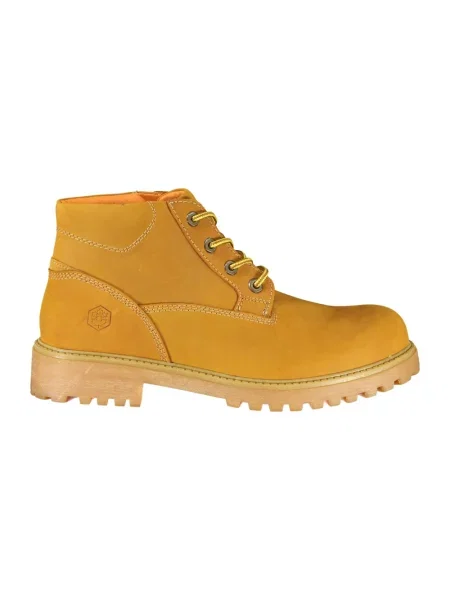 Buty do kostki Lumberjack skórzane żółte