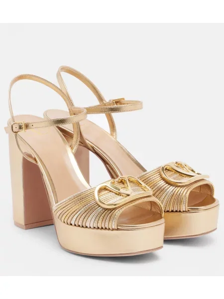 Pantofi cu toc Valentino Garavani din piele cu platformă