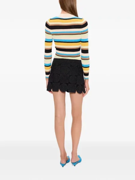 Fusta mini Simon Miller tricotate negru