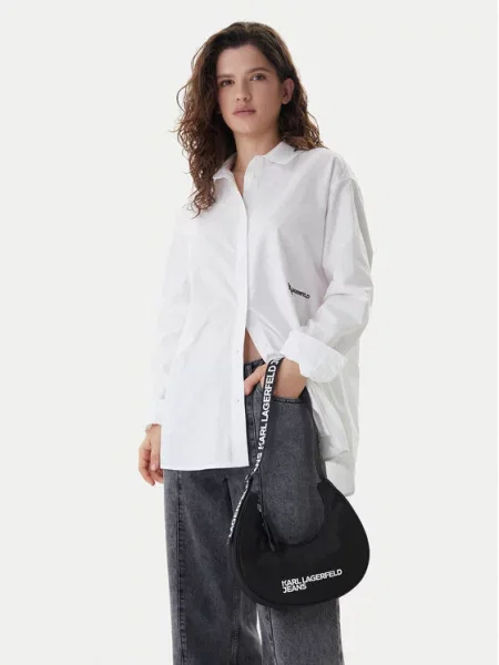 Kabelka Karl Lagerfeld Jeans bílá