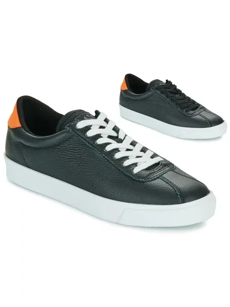 Kožené tenisky Superga čierna