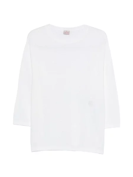 Pulover Marella cu decolteu rotund alb