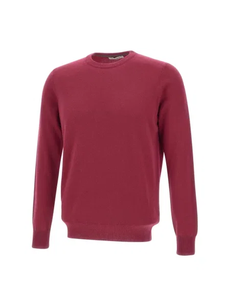 Sweter Kangra wełniany czerwony