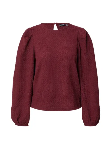 PIECES Bluză PCJAMAL vin roșu