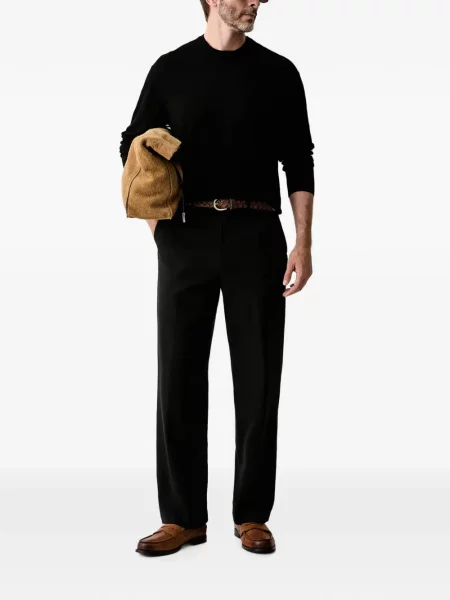 Pulover Armani Exchange cu autograf negru