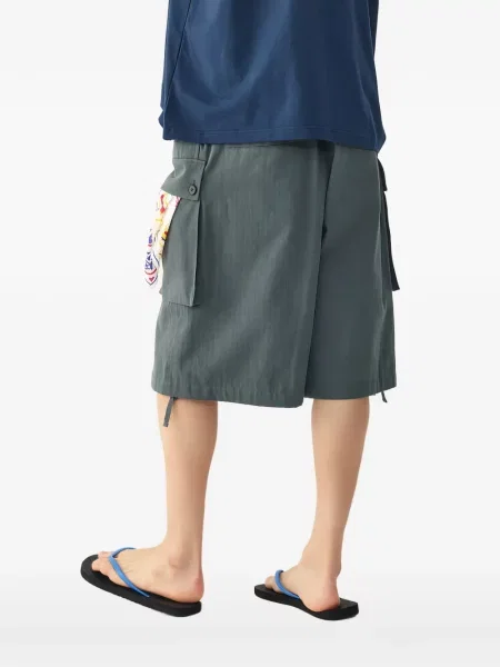 Pantaloni scurți cargo Tomboy cu cordon gri