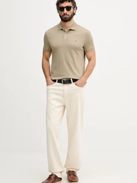 Tricou polo Tommy Hilfiger verde