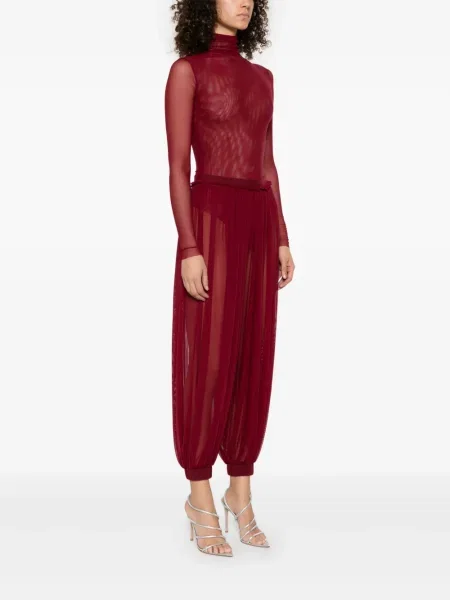 Pantaloni Atu Body Couture plasă roșu