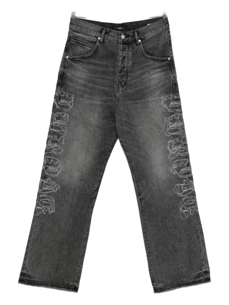 Дънки Purple Brand бродирани черно