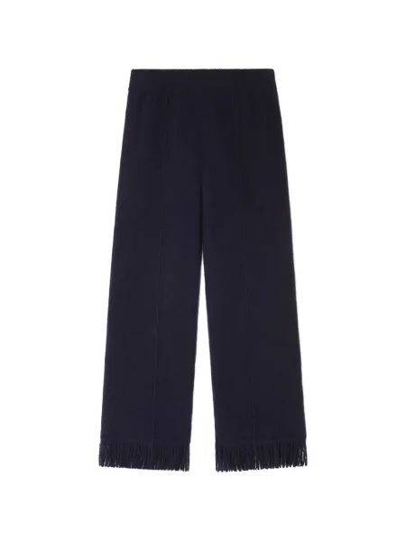 Pantaloni Alanui cu franjuri albastru