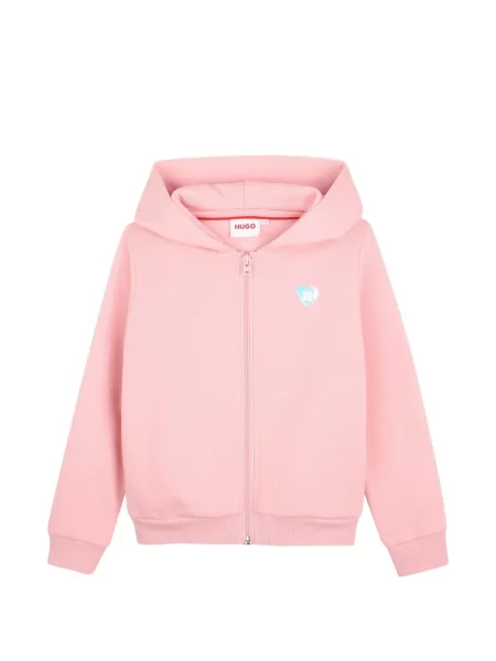 Bluza z kapturem dziecięca Hugo różowa