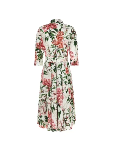 Sukienka midi Samantha Sung w kwiatki z nadrukiem biała