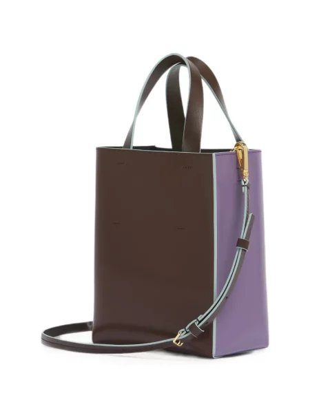 Geantă Marni din piele violet