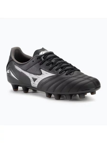 Кросівки футбольні Mizuno Morelia Neo IV Pro FG black/galaxy silver чорні