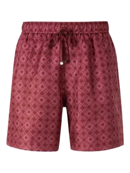 Květinové kraťasy Amiri červené