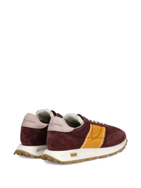 Sneakerși Philippe Model Paris din piele de căprioară roșu