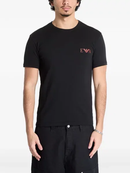 Тениска Ea7 Emporio Armani с кръгло деколте бяло