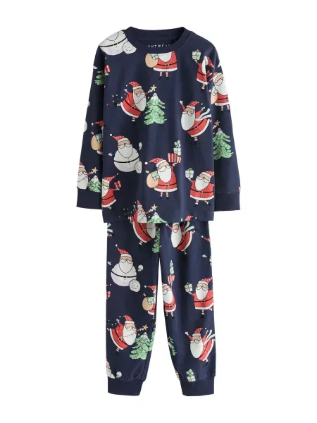 Next Pijamale bleumarin / verde / roșu alb