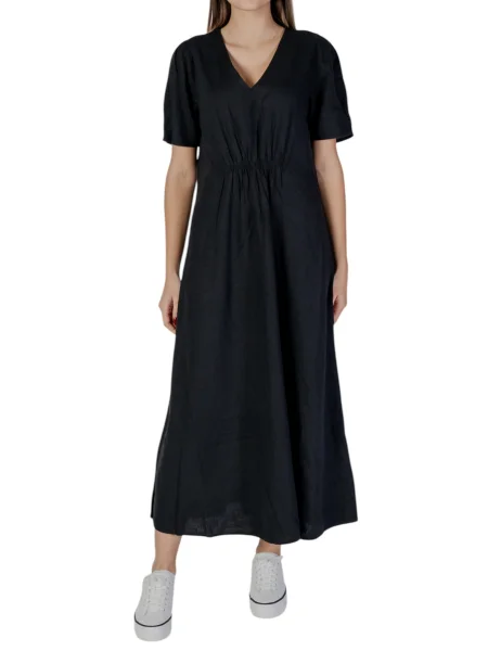 Maksi lniana sukienka maxi B.young czarna