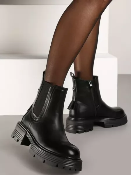 Botine Iagisse cu Platformă negre