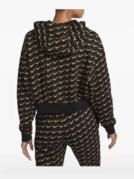 Koszulka Nike polarowa do biegania z nadrukiem szara