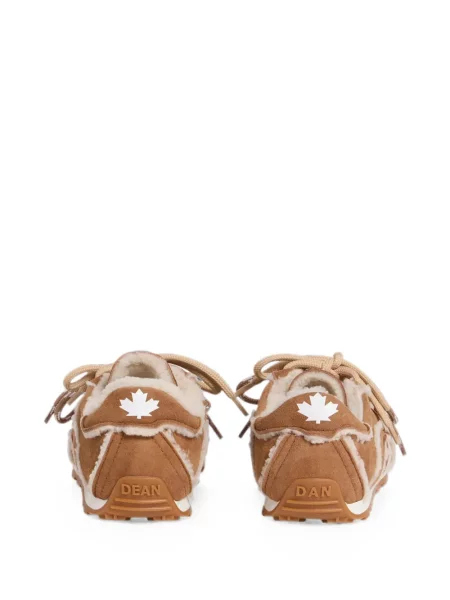 Sneakerși Dsquared2 din piele de oaie maro
